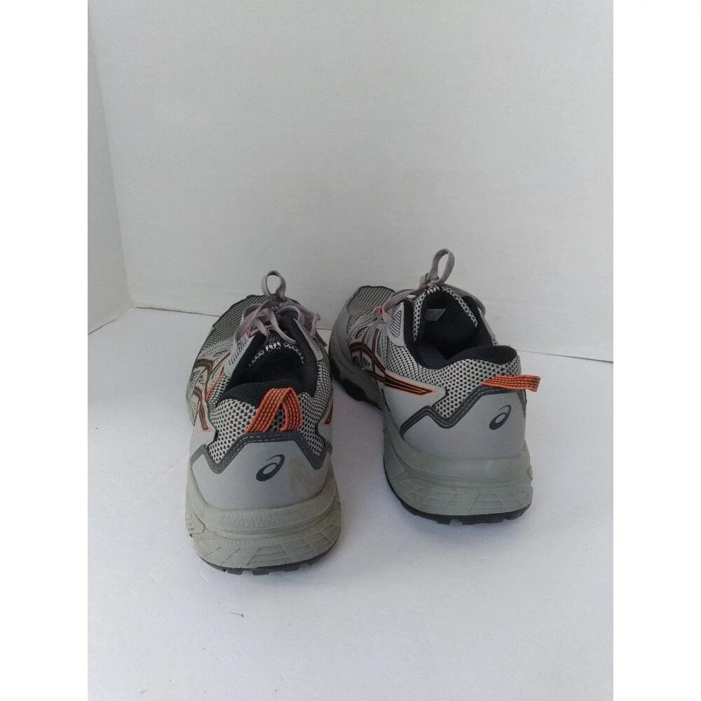 ASICS Gel-Venture Trail Running Shoes Athletic Sneakers Grey Orange‎ Mesh